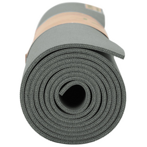 Fusion Yoga Mat 68" 8mm Extra Thick - Gray - JadeYoga Singapore